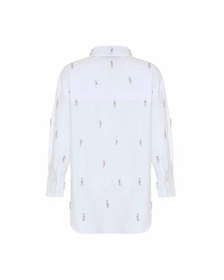 Echo Boyfriend Shirt- White