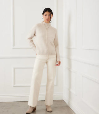 Oatmeal Turtleneck Sweater