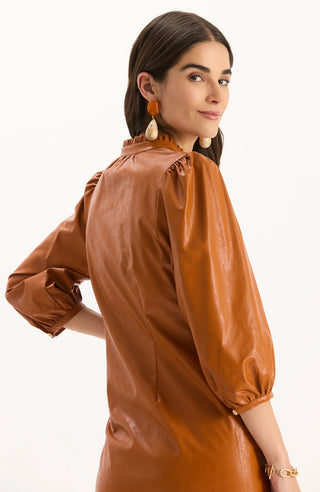 Sherri Vegan Leather Dress