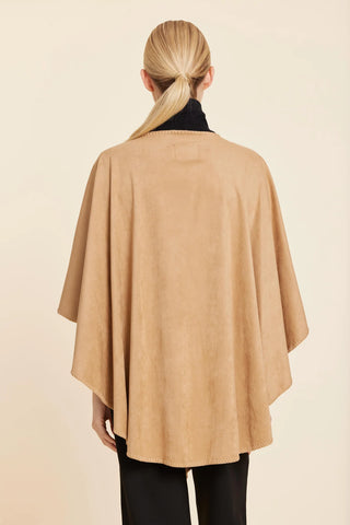 Faux Suede Wrap- Camel