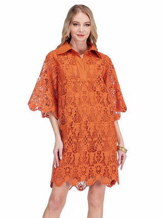Burnt Orange Shift Dress