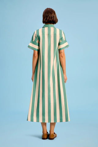 Gibbons Dress- Stone Stripe