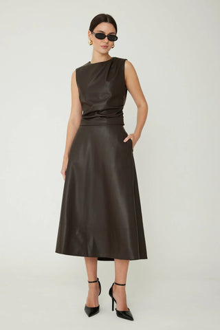 Mina Leather Top