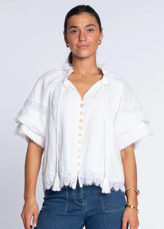 S/S Kit Top- White
