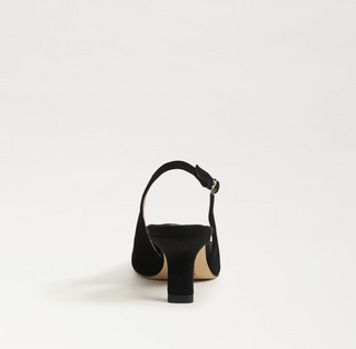 Bianka Slingback Pump- Black Suede