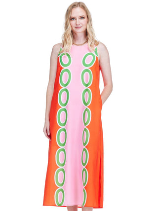 Red Links Midi Dress