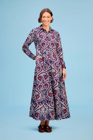 Classic Shirtdress- Scroll