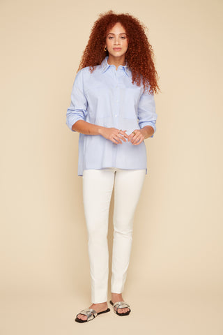 Embellished Collar Button Down