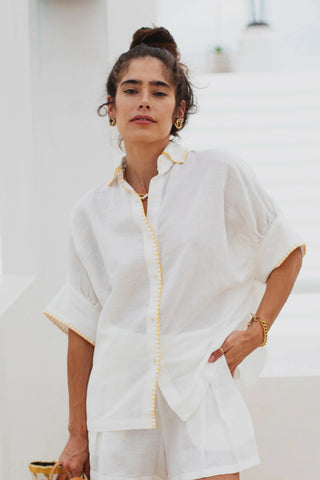 Cass Blouse- White