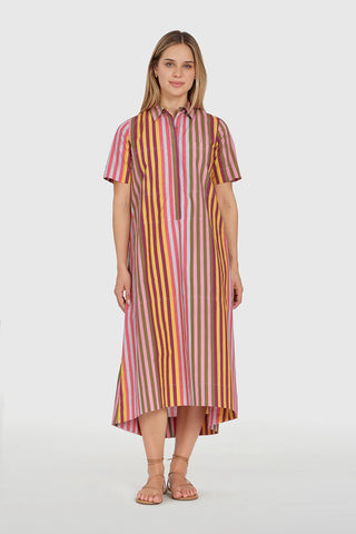 City Dress- Kasbah Stripe