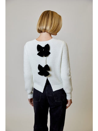 Sequin Bow Sweater