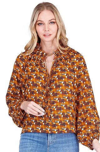 Stampede Peasant Top