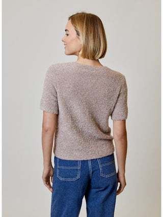 Metallic S/S Sweater