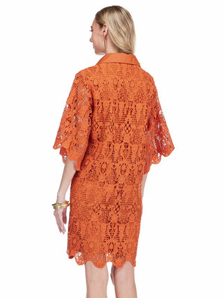 Burnt Orange Shift Dress