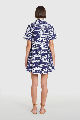 Dock Dress- Fish Print
