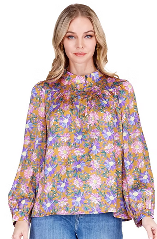 Placket Blouse- WildFlower