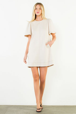 Mod Suede Mini Dress