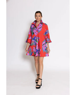 Ruthie Shirt Dress Short- Miss Scarlet