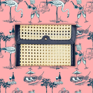 French Quarter Clutch- Navy