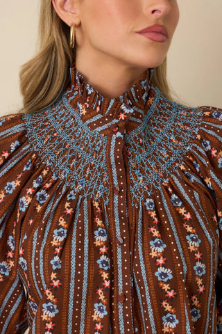 Bedford Smocked Blouse