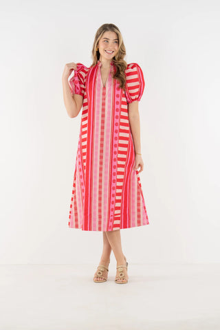 Hampton Dress- Peach Jubilee