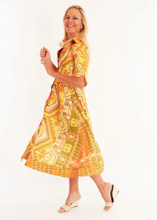 Monaco Dress- Kilim Squash