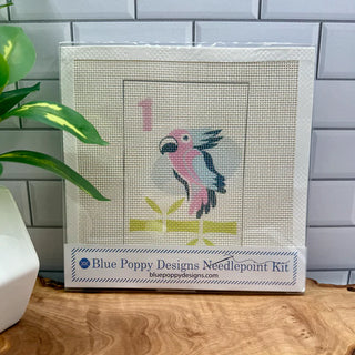 Mahjong One Bird Bamboo Needlepoint Kit