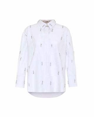 Echo Boyfriend Shirt- White