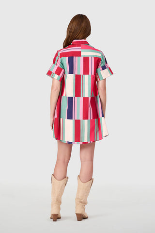Dock Dress- Woodland Stripes