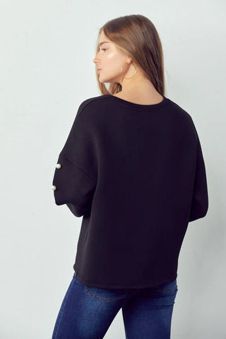 Katri Scuba Pearl Top- Black