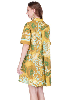 Saffron Scroll Dress