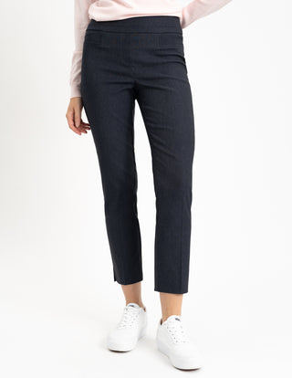 Pull On Ankle Pant- Indigo