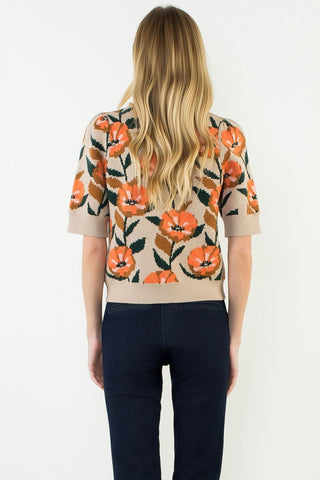 S/S Floral Sweater