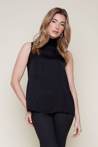 Sleeveless High Neck Blouse
