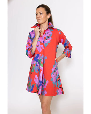 Ruthie Shirt Dress Short- Miss Scarlet