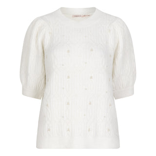 Short Slv. Pearl Sweater