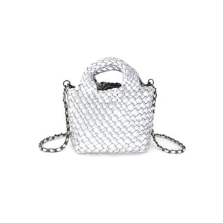 Braided Mini Bag- Silver