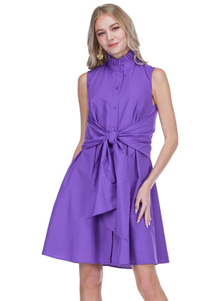Purple Back Wrap Dress