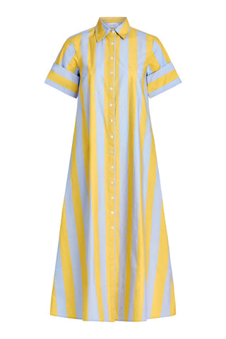 Gibbons Dress- Brimstone Stripe