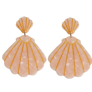 Pink Tortoise Shell Earrings