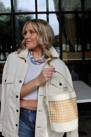 St. Thomas Bucket Bag - White