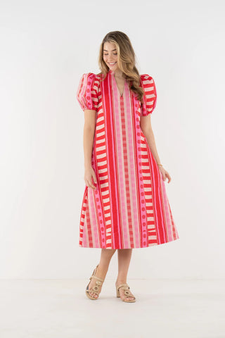Hampton Dress- Peach Jubilee