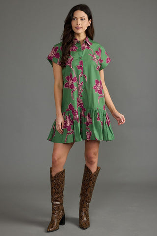 Jenny Dress- Verde Orchid
