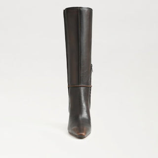 Sylvia Moto Boot- Washed Brown