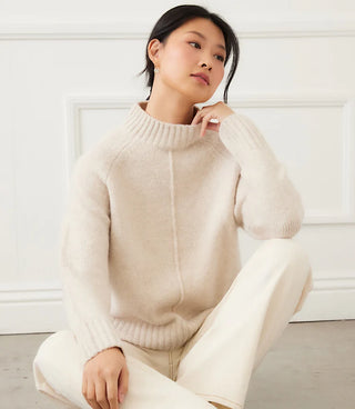 Oatmeal Turtleneck Sweater