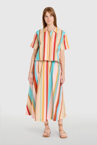 Pavilion Skirt- Amberline Stripes