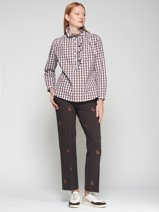 Volantes Gingham Top