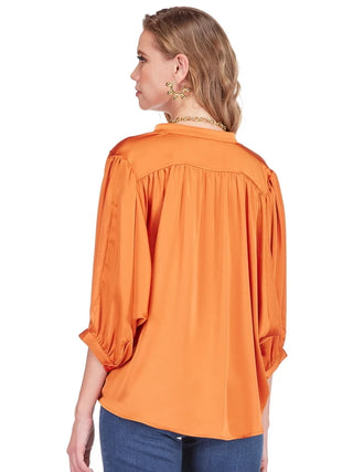 Sienna Blouse - Burnt Orange