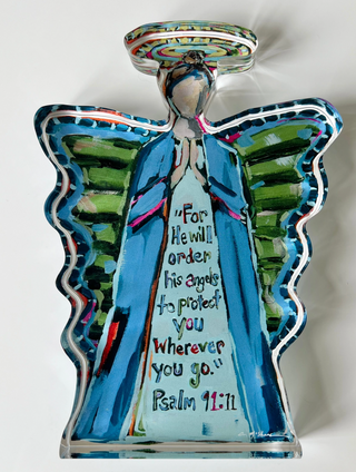 Acrylic Block - Angel to Protect