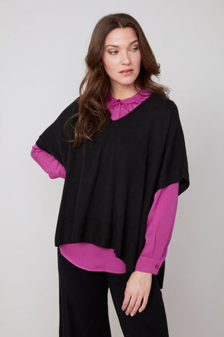 Lightweight Knit Sweater - Black
